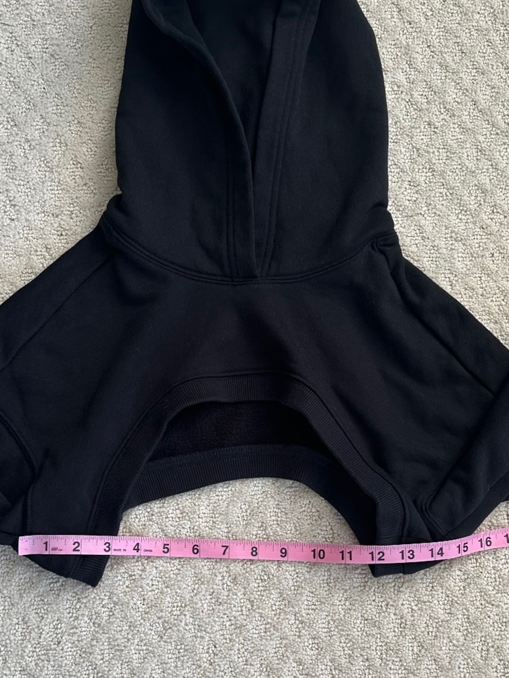 ALO Yoga Shrug It Off Cropped Fleece Hoodie Black Slouchy Activewear Relaxed - Picture 13 of 13